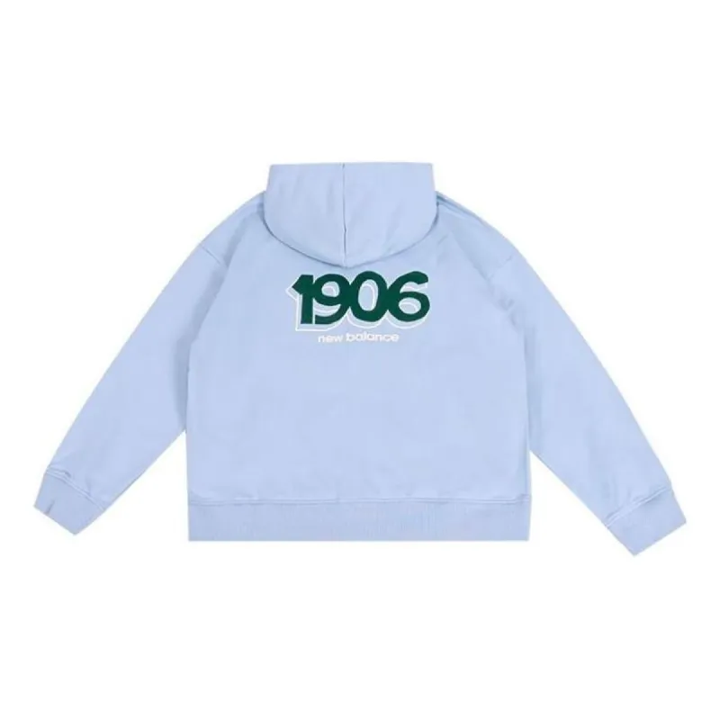 (WMNS) New Balance NBX Urban Remix Knit Full Zipper Hoodie 'Light Blue' AWJ33309-LAY sold by KicksCrew
