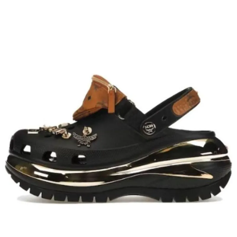 Crocs x MCM Mega Crush Clogs 'White Silver' MEXDAMM08WT
