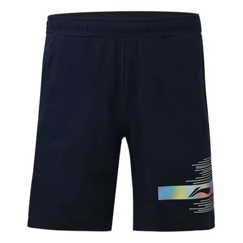 Li-Ning Badminton Athletic Shorts 'Navy' AAPS045-1 sold by KicksCrew