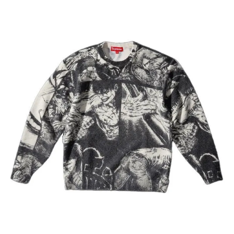 Supreme x The Crow Sweater 'White Black' SUP-FW21-177 sold by KicksCrew