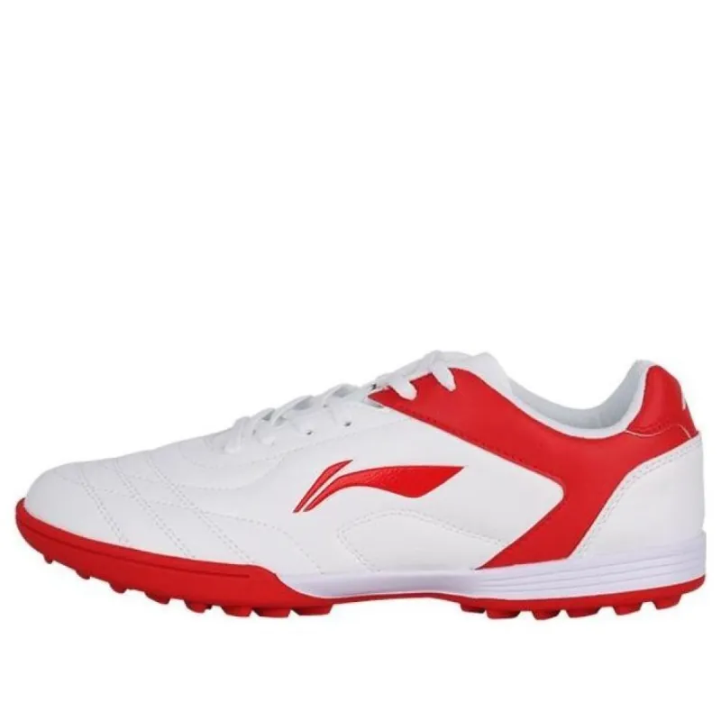 Li Ning TF Football Shoes 'White Red' YSTT007-1 sold by KicksCrew