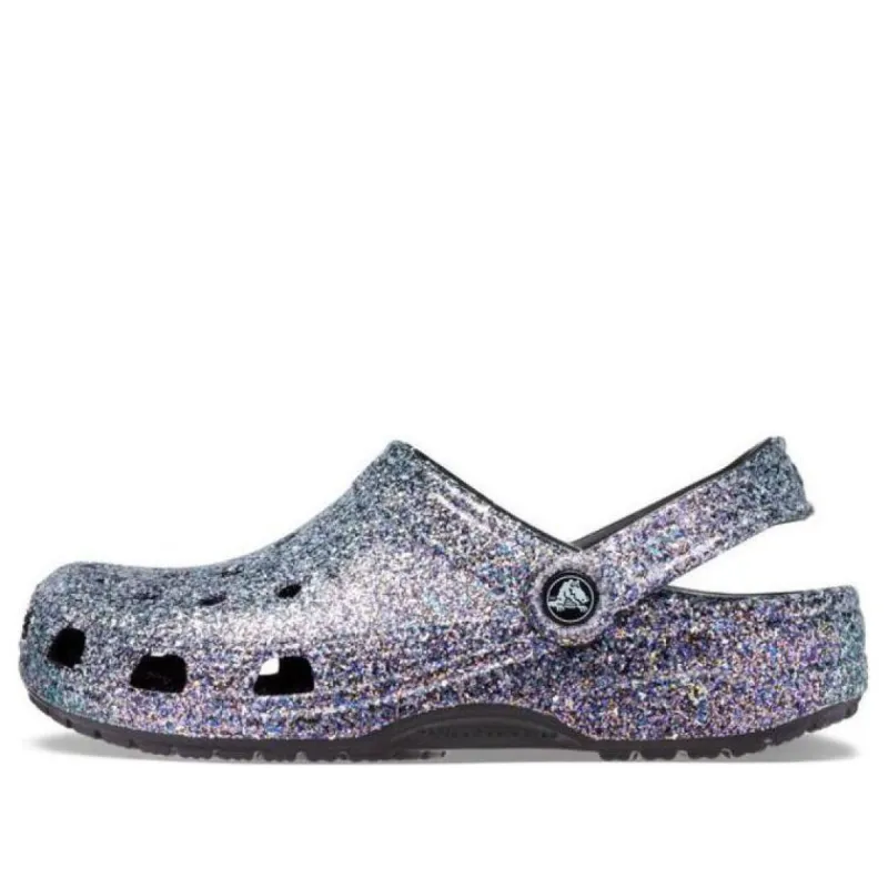 Crocs Classic Glitter Clogs 'Silver Multi' 205942-0C4 sold by KicksCrew