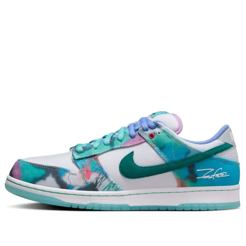 Nike x Futura Laboratories SB Dunk Low 'Bleached Aqua' HF6061-400 sold by KicksCrew