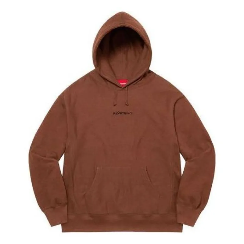 Supreme Number One Hooded Sweatshirt 'Brown Black' SUP-FW21-121 sold by KicksCrew