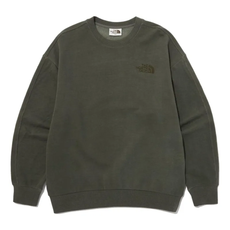 【THE NORTH FACE】ALBANY CREWNECK CREAM THE NORTH FACE Albany Crewneck Logo Sweater 'Beige' NM5MN04L