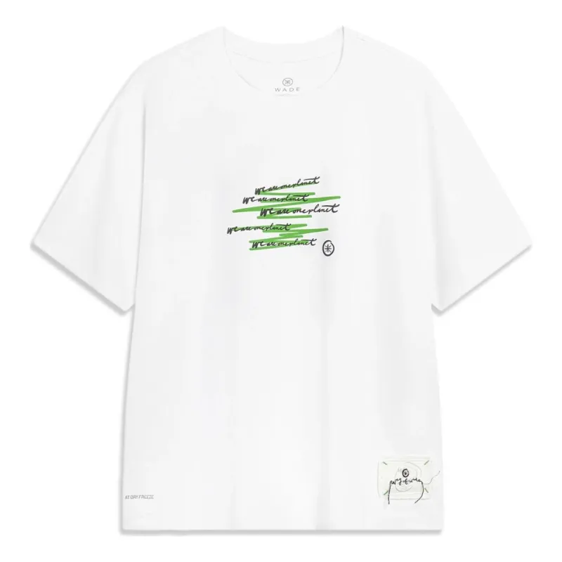 Li-Ning x Salventius Way Of Wade Graphic T-shirt 'White' AHST339-2 sold by KicksCrew