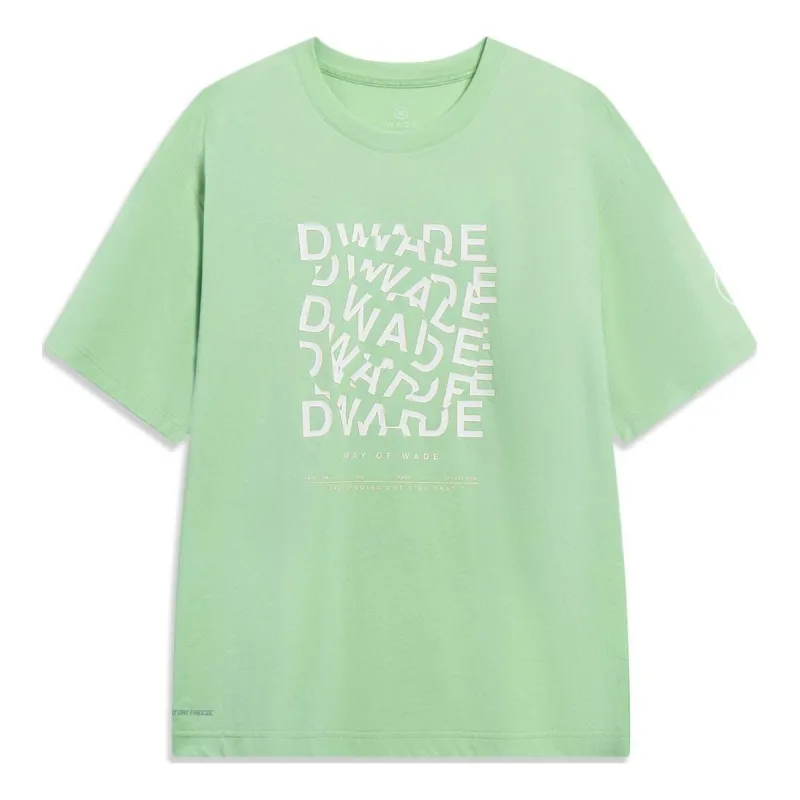 Li-Ning Way Of Wade Graphic At Dry Freeze T-shirt 'Green' AHST327-4 sold by KicksCrew