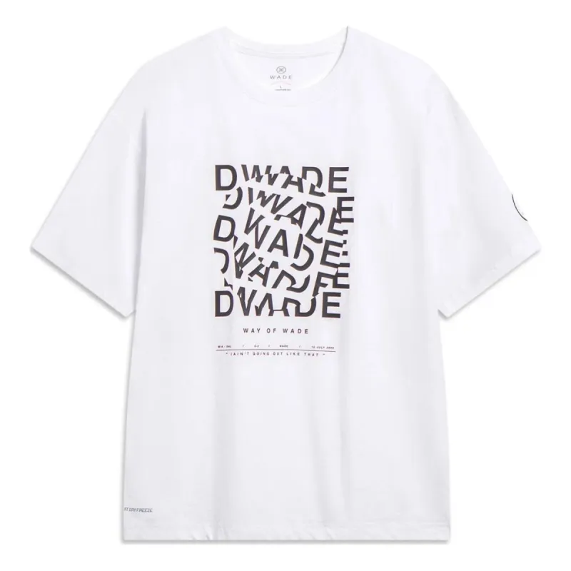 Li-Ning Way Of Wade Graphic At Dry Freeze T-shirt 'White' AHST327-2 sold by KicksCrew
