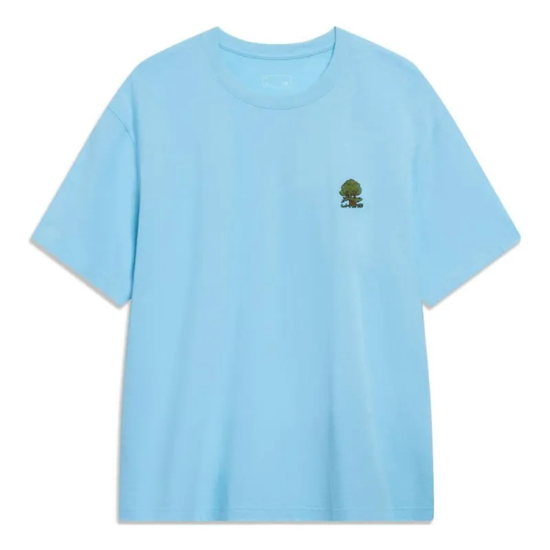 Li-Ning Small Tree Graphic T-shirt 'Light Blue' AHST183-3 sold by KicksCrew