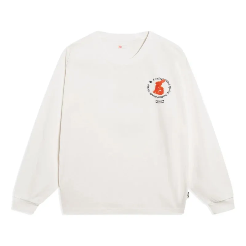 Li-Ning Of China Graphic Hoodie 'Creamy White' AHST165-1 sold by KicksCrew