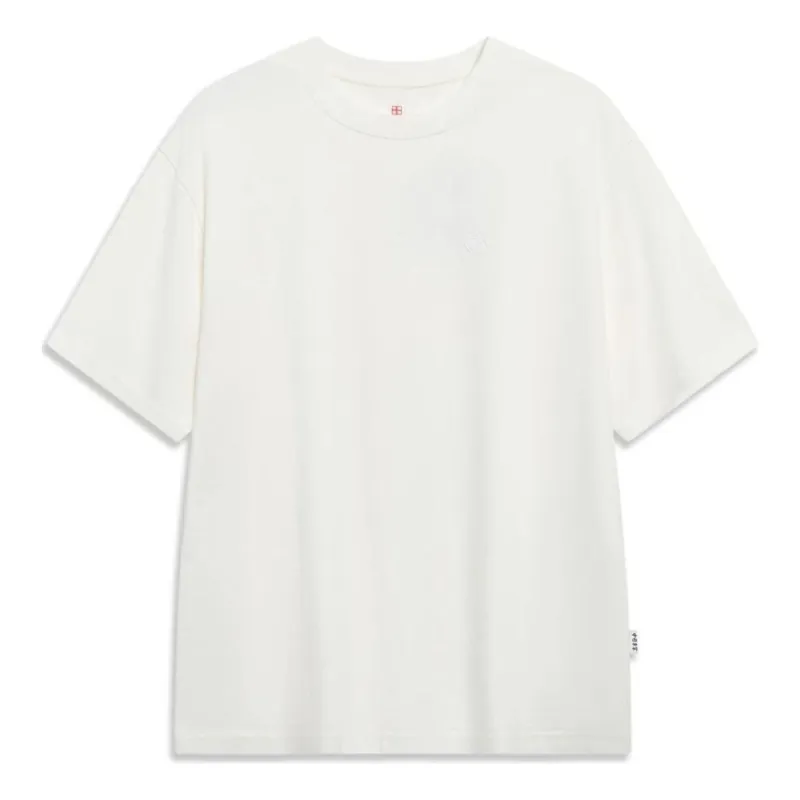 Li-Ning Floral Graphic T-shirt 'Creamy White' AHST107-4 sold by KicksCrew