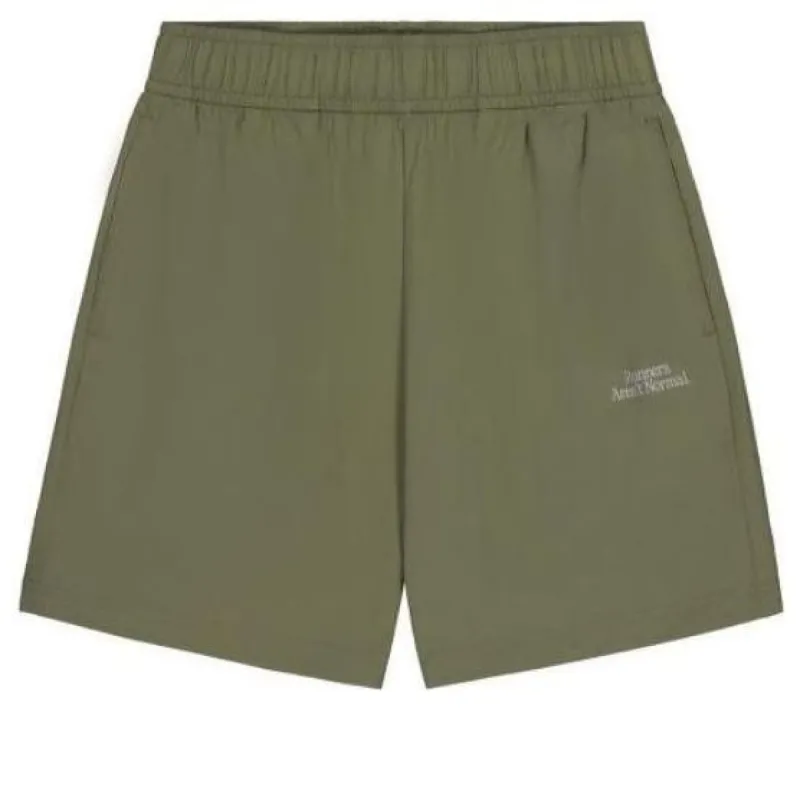 New Balance NB Small Logo Woven Short 'Olive Green' NVE24121-HT sold by KicksCrew