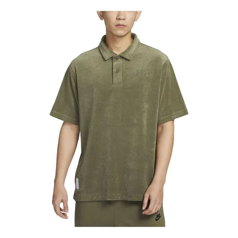 Nike Sportswear Logo Polo Shirt 'Green' FN0465-222 sold by KicksCrew