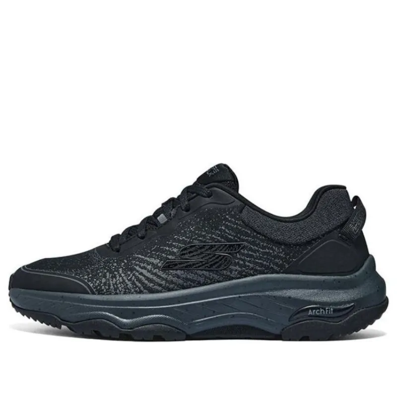 (WMNS) Skechers Go Walk Arch Fit Outdoor Wild 'Black Navy' 124448-BBK sold by KicksCrew