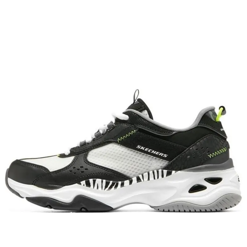 (WMNS) Skechers DLITES 4.0 'White Black Green' 149953-WBK sold by KicksCrew