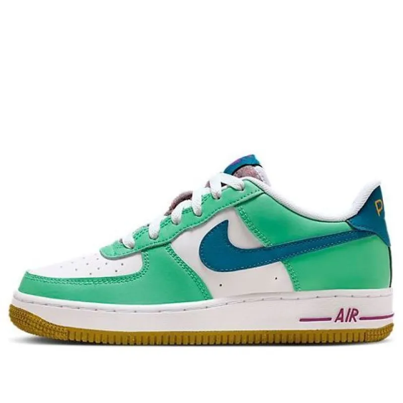 (GS) Nike Air Force 1 LV8 'White Green Abyss' FJ4613-100 sold by KicksCrew