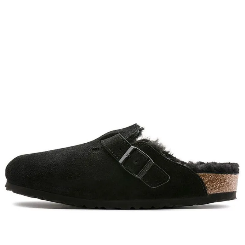 (WMNS) Birkenstock Boston Series Black Version Slippers 259883 sold by KicksCrew