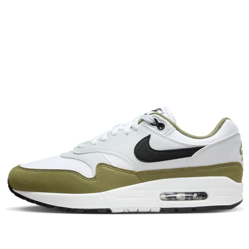 Nike Air Max 1 'White Black Medium Olive' FD9082-102 sold by KicksCrew