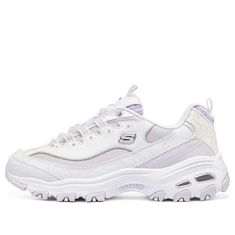 (WMNS) Skechers D'Lites 1.0 'White Purple' 896738-WLV sold by KicksCrew