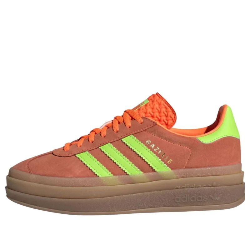 (WMNS) adidas originals Gazelle Bold 'Solar Orange Green' H06126 sold by KicksCrew