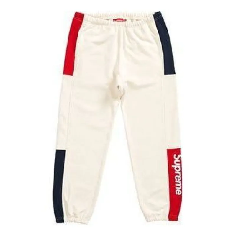 Supreme Formula Sweatpants 'White Black Red' SUP-SS19-284 sold by KicksCrew
