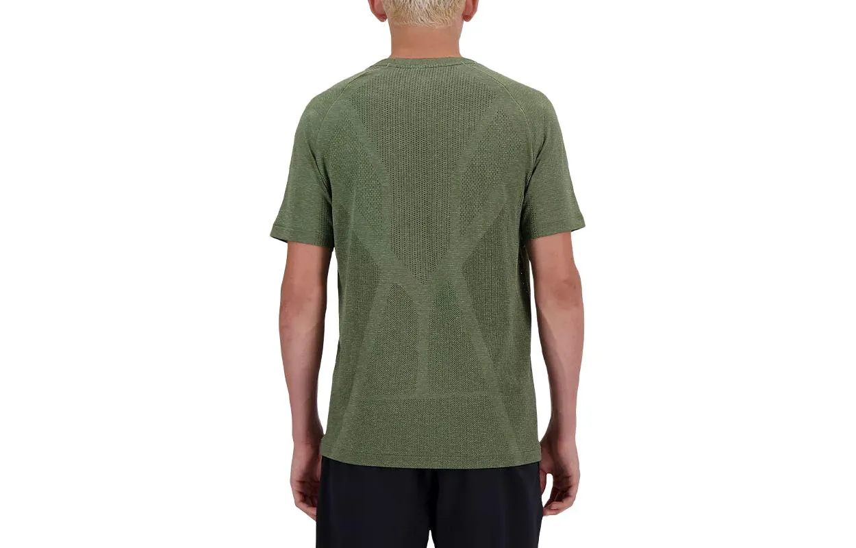 New Balance Athletics Seamless T-Shirt 'Dark Olivine' MT41080-DEK sold by KicksCrew product image thumbnail 2