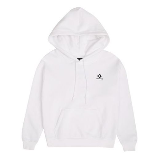 (WMNS) Converse Embroidered Star Chevron Pullover Hoodie BB 'White' 10020872-A08 sold by KicksCrew