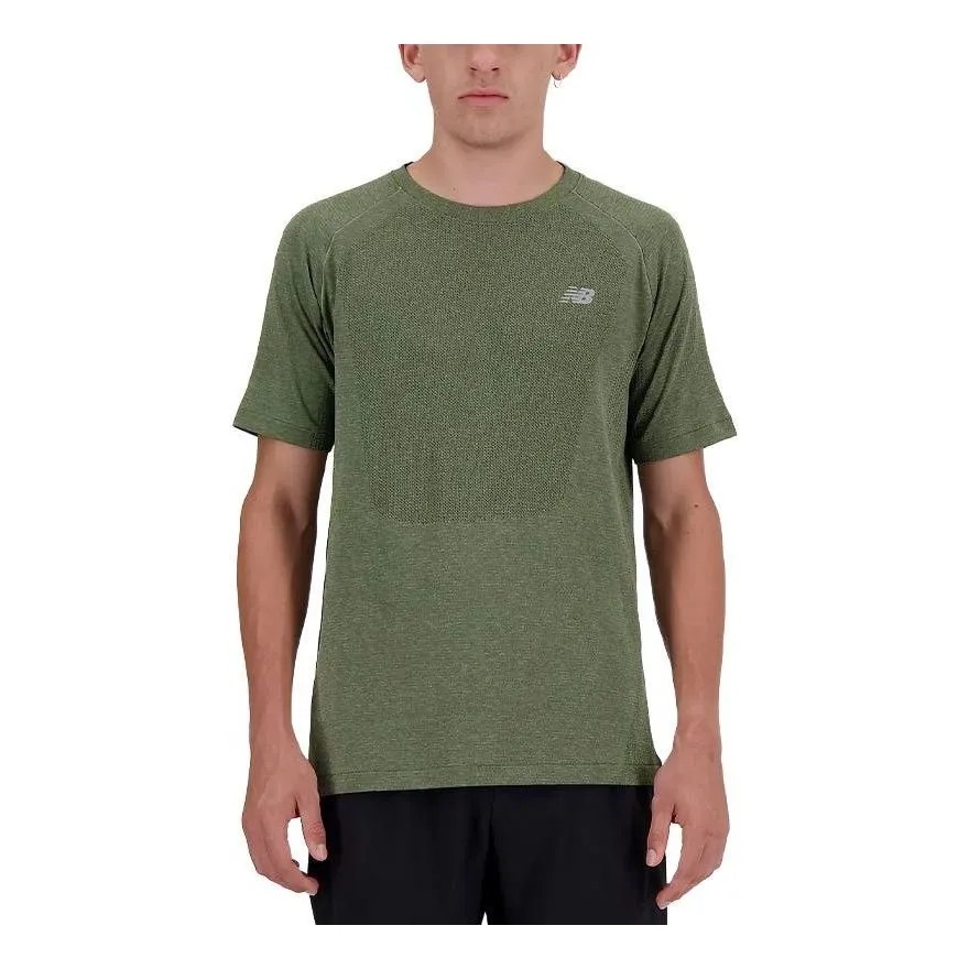 New Balance Athletics Seamless T-Shirt 'Dark Olivine' MT41080-DEK sold by KicksCrew