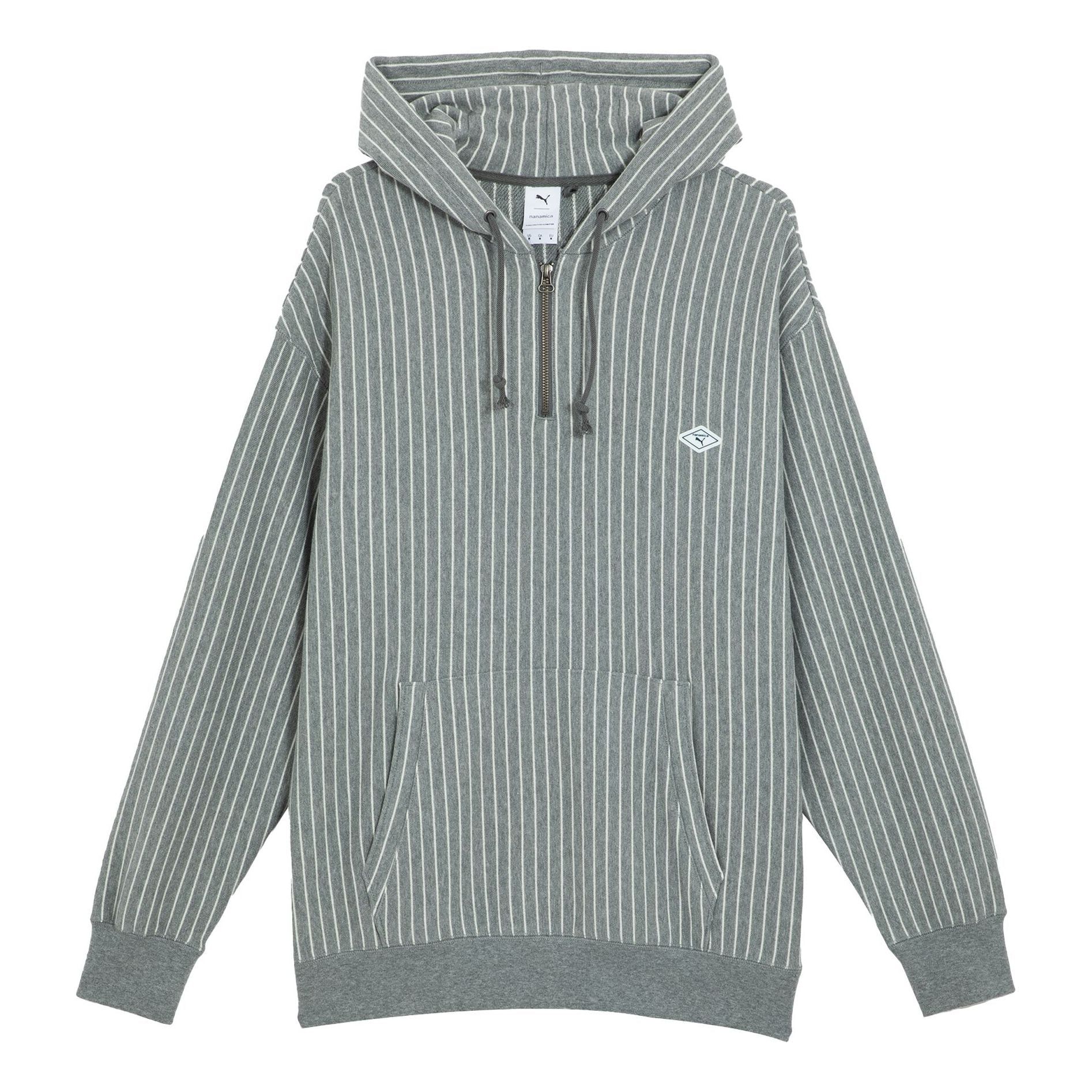 Puma X Nanamica Striped Hoodie 'Grey' 539853-03 sold by KicksCrew