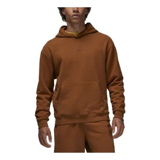 Air Jordan Wordmark Fleece Hoodie 'Light British Tan' FJ1966-281 sold by KicksCrew