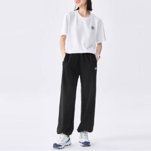 (WMNS) Skechers Logo Letter High-waisted Casual Pants 'Black' L222W151-0018 sold by KicksCrew
