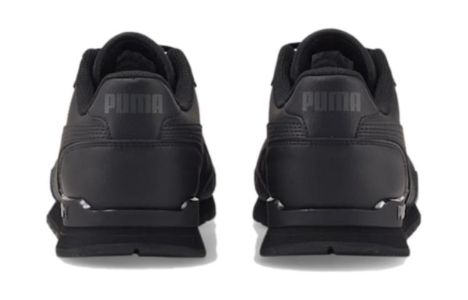 (GS) PUMA ST Runner V3 Leather Shoes 'Triple Black' 384904-01 sold by KicksCrew