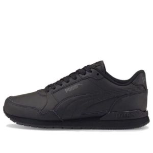 (GS) PUMA ST Runner V3 Leather Shoes 'Triple Black' 384904-01 sold by KicksCrew
