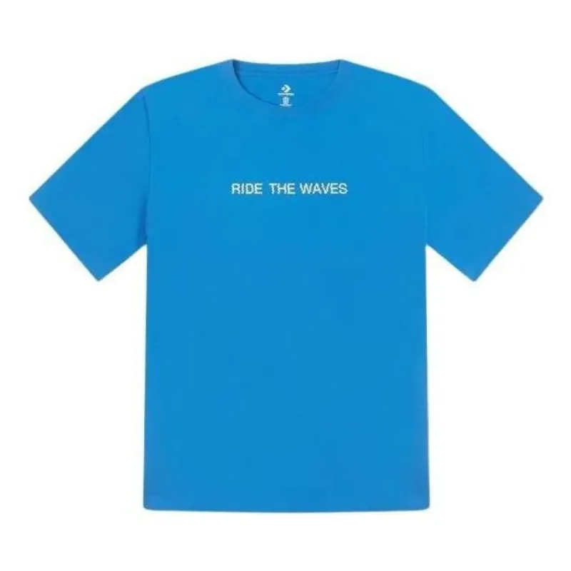 Converse Summer Verbiage T-Shirt 'Blue' 10027218-A02 sold by KicksCrew