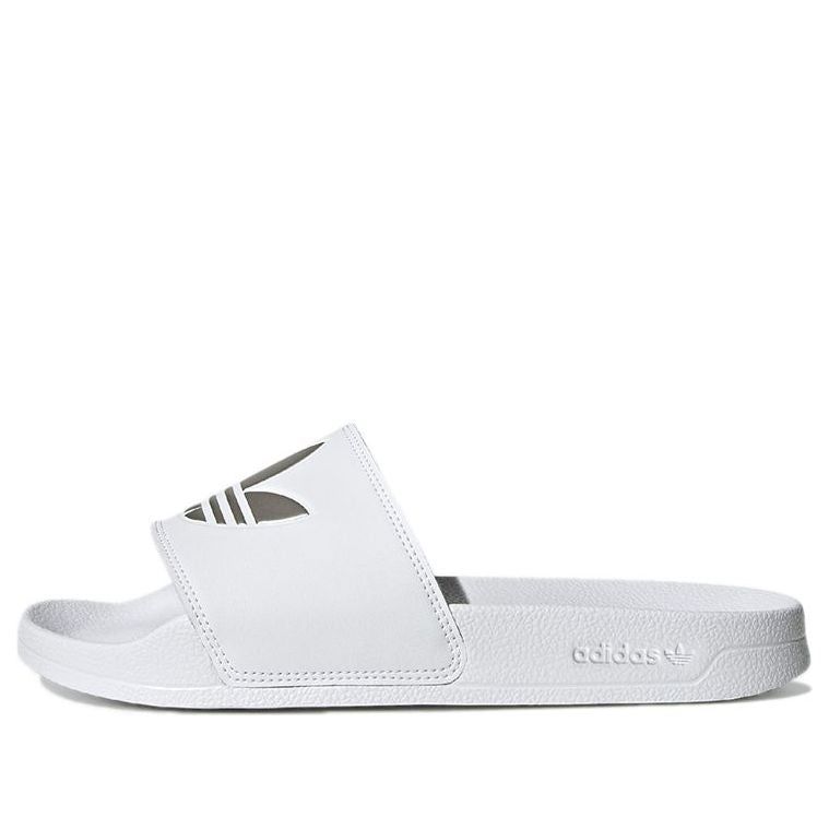 (WMNS) adidas Adilette Lite Slide 'White Matte Silver' GZ6197 sold by KicksCrew