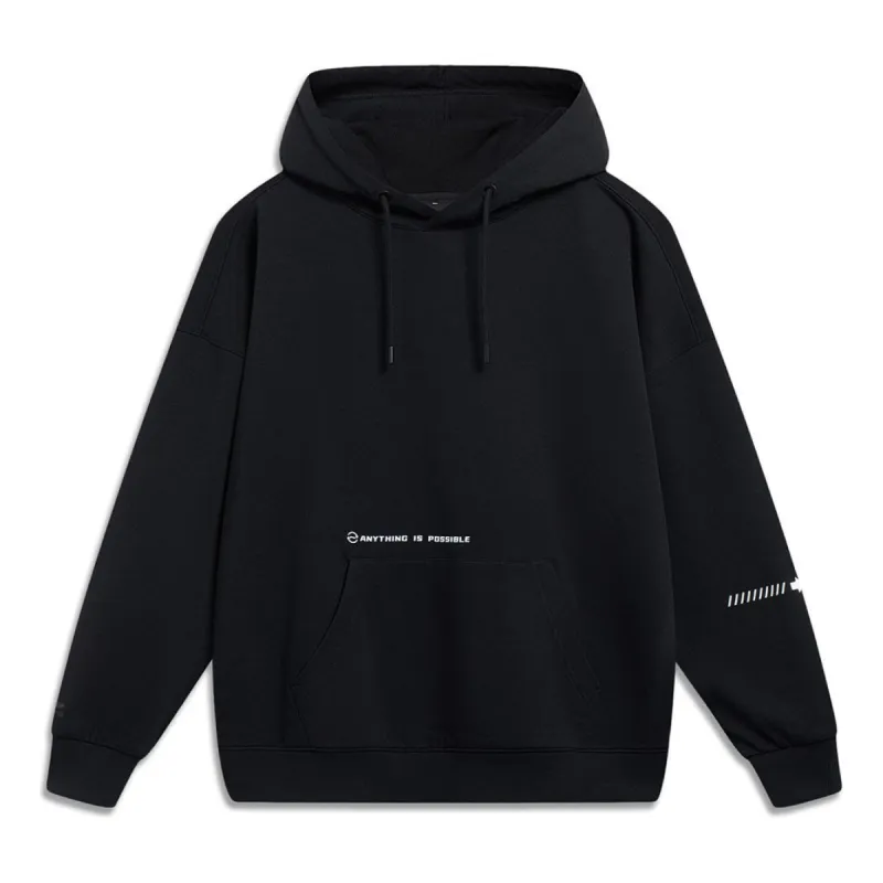 Li-Ning Anything Is Possible Graphic Hoodie 'Black' AWDT599-1 sold by KicksCrew