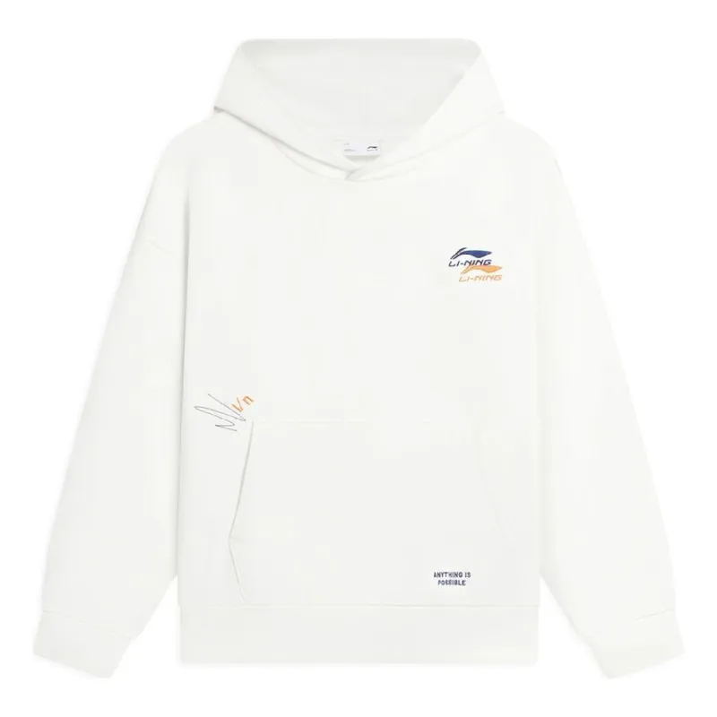 Li-Ning Anything Is Possible Graphic Hoodie 'White' AWDSF73-6 sold by KicksCrew