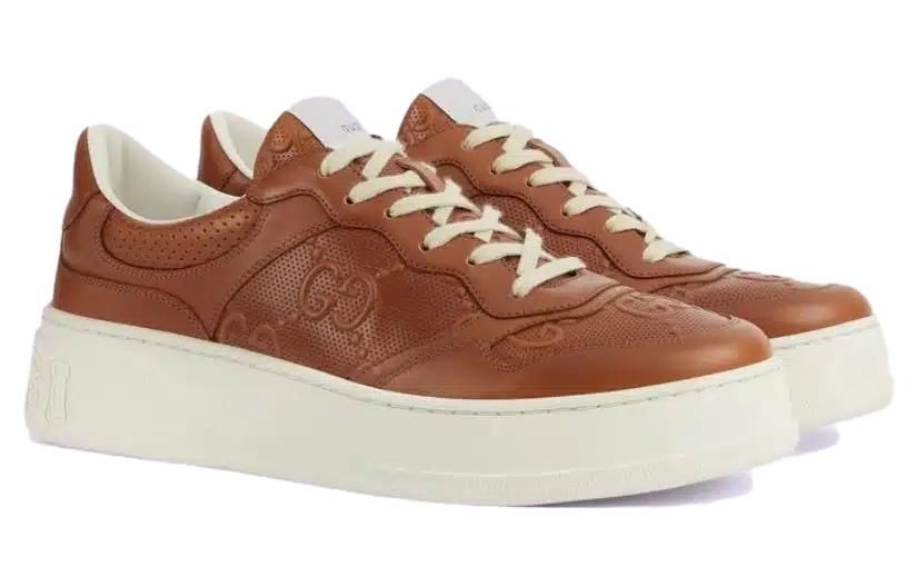(WMNS) GUCCI Chunky B GG Sneakers 'Brown' 726544-AABBV-2742 sold by KicksCrew product image thumbnail 2