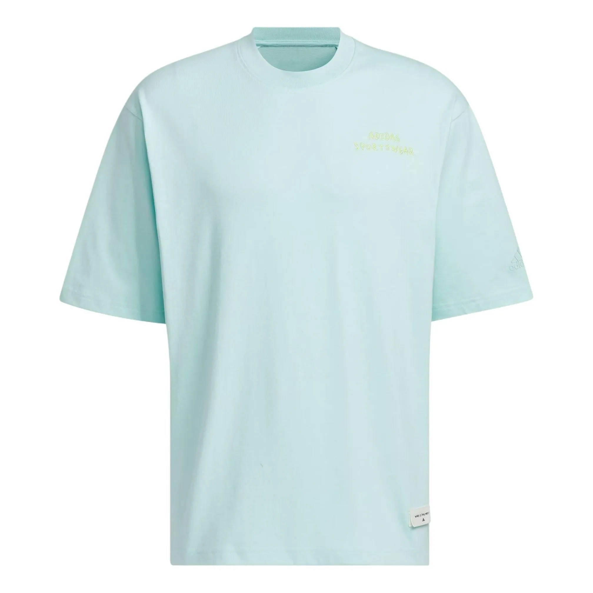 adidas Graphic T-shirt Asia Sizing 'Blue Mint' JP4582 sold by KicksCrew