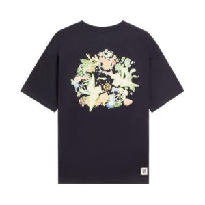 Li-Ning Floral Graphic T-shirt 'Black' AHSS755-3 sold by KicksCrew