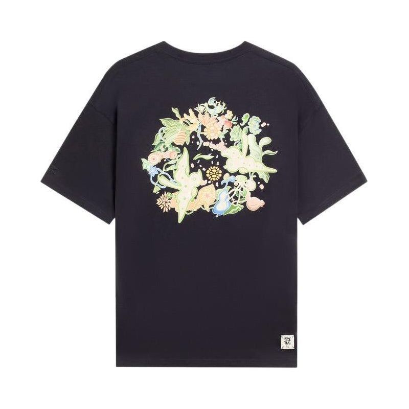 Li-Ning Floral Graphic T-shirt 'Black' AHSS755-3 sold by KicksCrew product image thumbnail 2