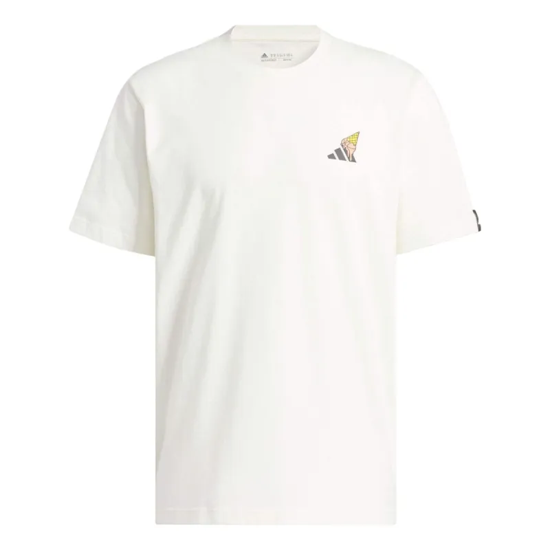 adidas Ice Cream Hoops Logo T-Shirt 'White' IN7442 sold by KicksCrew