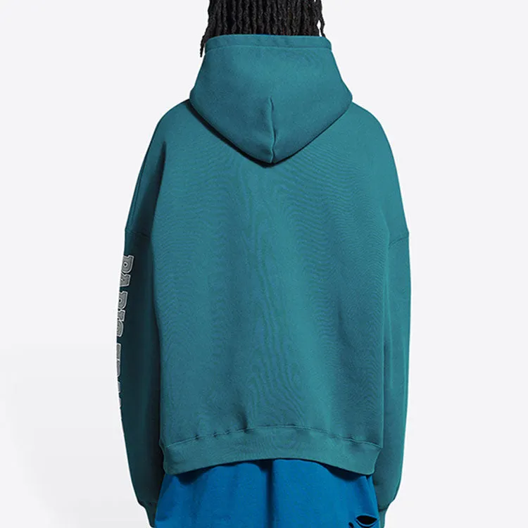 Balenciaga Maison Balenciaga Hoodie Wide Fit 'Indigo' 674986TLVJ24480 sold by KicksCrew product image thumbnail 4