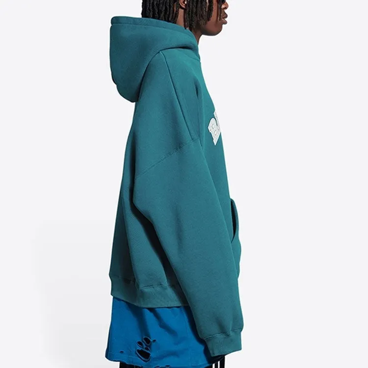 Balenciaga Maison Balenciaga Hoodie Wide Fit 'Indigo' 674986TLVJ24480 sold by KicksCrew product image thumbnail 5