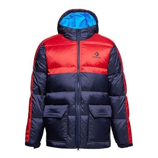 Converse Winter Down Fill Puffer Jacket 'Navy Red' 10008049-A03 sold by KicksCrew