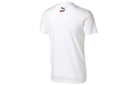 Puma Sakura Pack Graphic Crew T-Shirt 'White Black Red' 596036-02 sold by KicksCrew