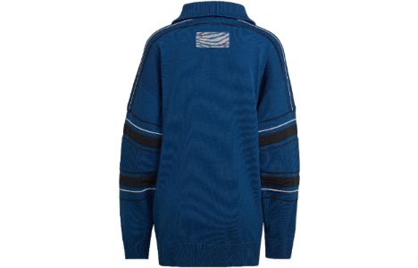 (WMNS) adidas by Stella McCartney Knit Mix Pullover 'Blue' HG1264 sold by KicksCrew