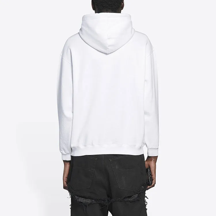 Balenciaga BB Pixel Medium Fit Hoodie 'White' 600583TKVI89040 sold by KicksCrew product image thumbnail 4