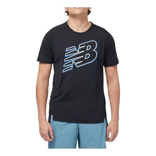New Balance Accelerate Graphic Short Sleeve T-shirt 'Marine Blue' MT23224-MIB sold by KicksCrew