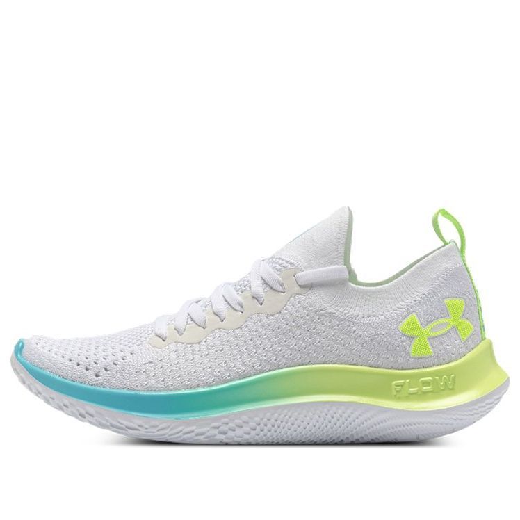 (WMNS) Under Armour FLOW Velociti SE CN 'White Neon Yellow' 3025711-112 sold by KicksCrew